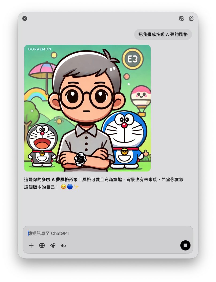 OpenAI ChatGPT 飛天小女警 ChatGPT 飛天小女警生圖 ChatGPT 動漫角色生圖