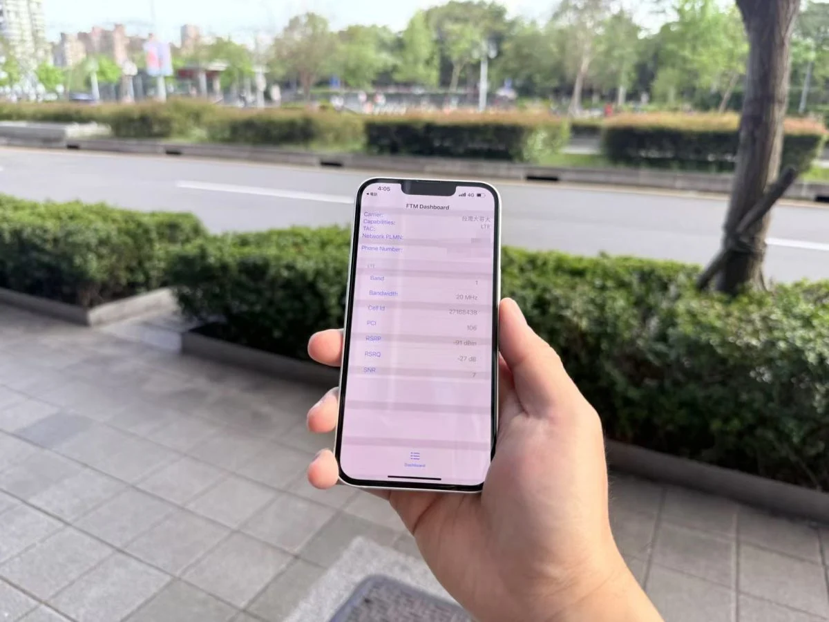 iOS iPhone iPhone 行動網路檢查 iPhone 網路檢查 FTM Dashboard iPhone FTM Dashboard