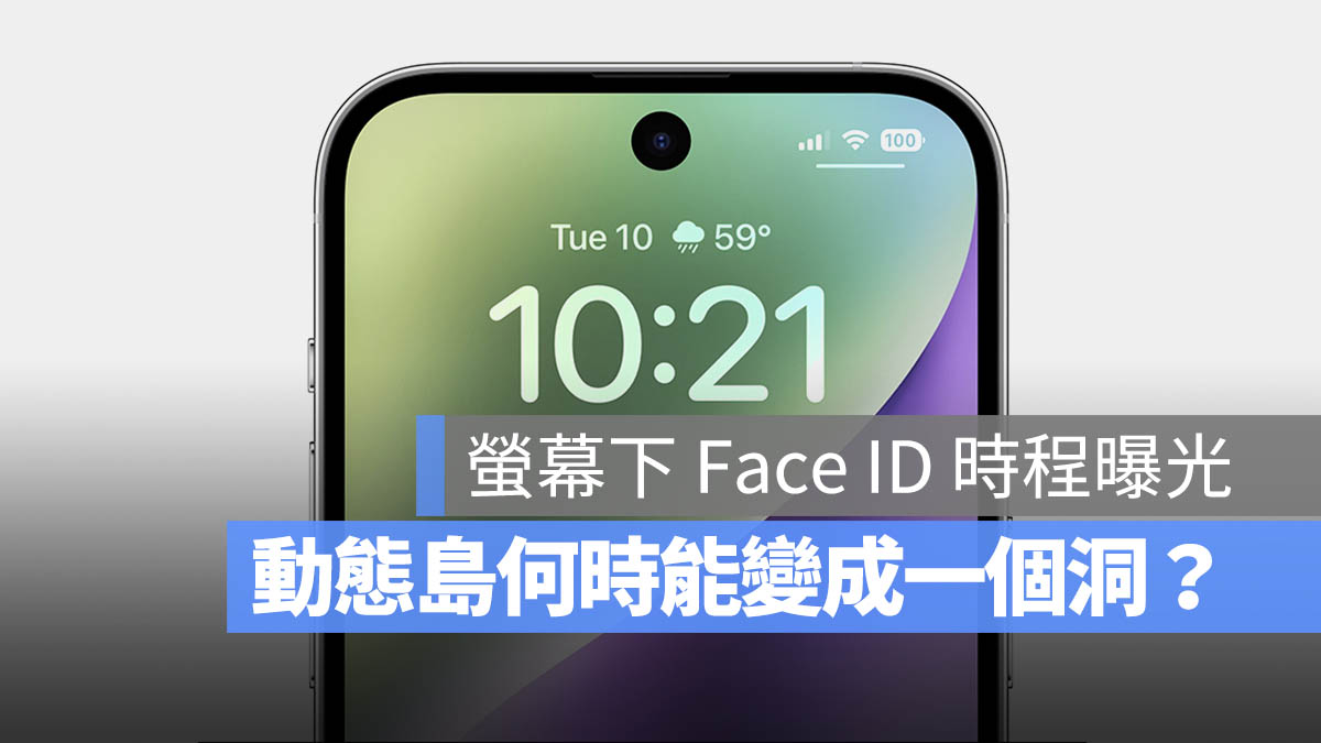 螢幕下 Face ID
