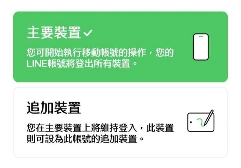 LINE 更新 多裝置登入 iPad Android 平板