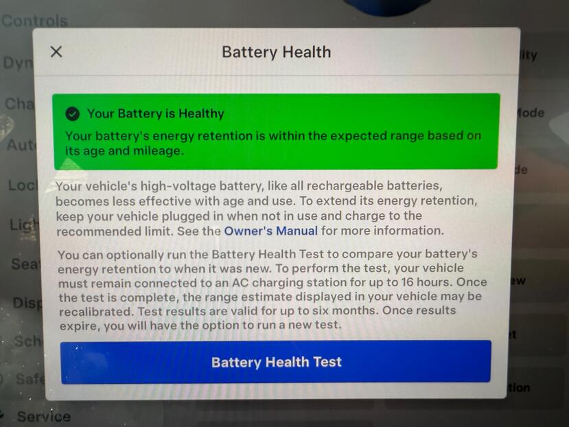 特斯拉 Tesla 2025.8.3 2025.8.3 軟體更新 電池健康檢測 電池健康度 電池健康