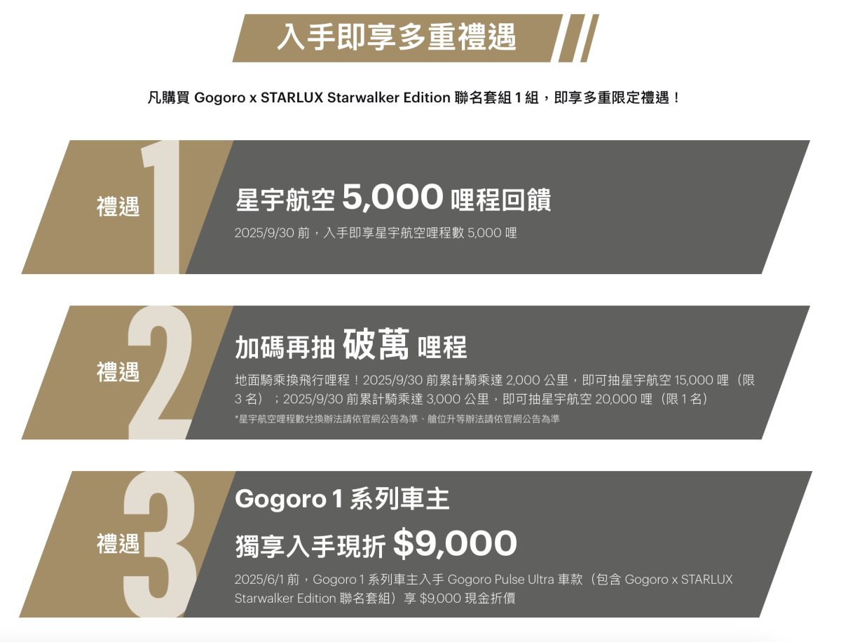 Gogoro 星宇航空 Gogoro Pulse 星宇航空特仕版 Gogoro Pulse Starwalker Edition Gogoro 星宇航空聯名 Gogoro x STARLUX Starwalker Edition 聯名套組 Gogoro Pulse
