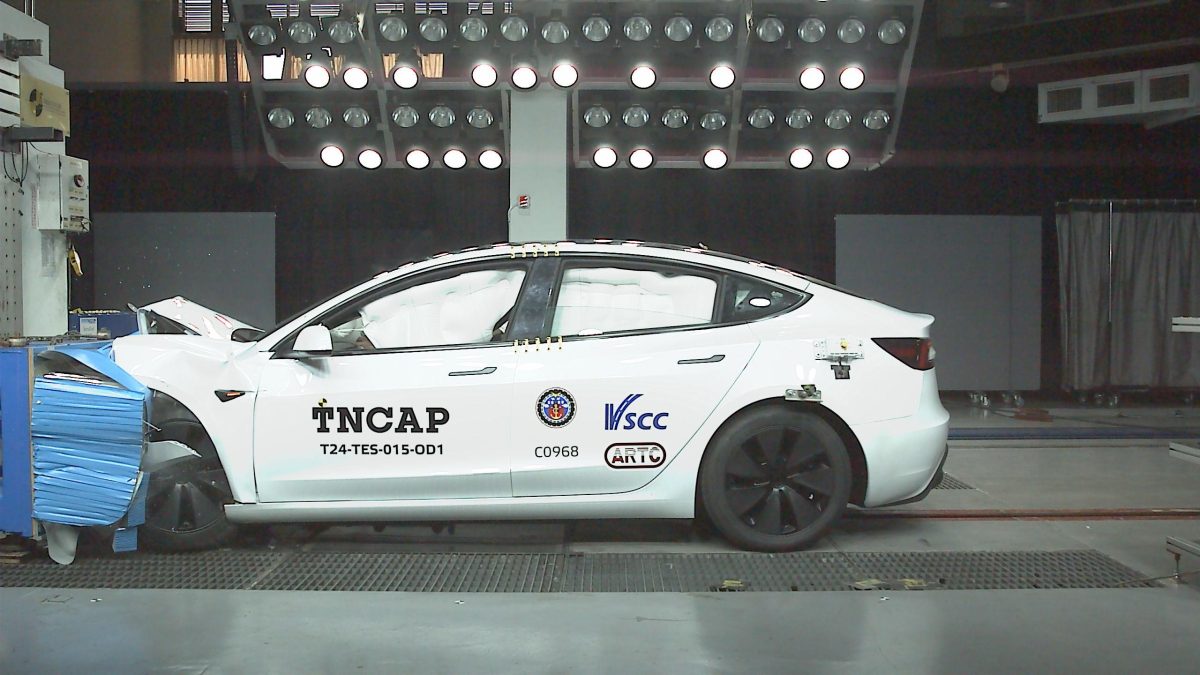 特斯拉 Tesla Model 3 Model 3 煥新版 Model 3 撞擊測試 TNCAP TNCAP 撞擊測試