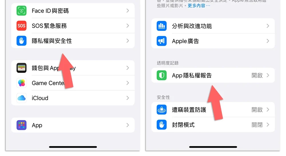 App 隱私權報告 背景存取照片