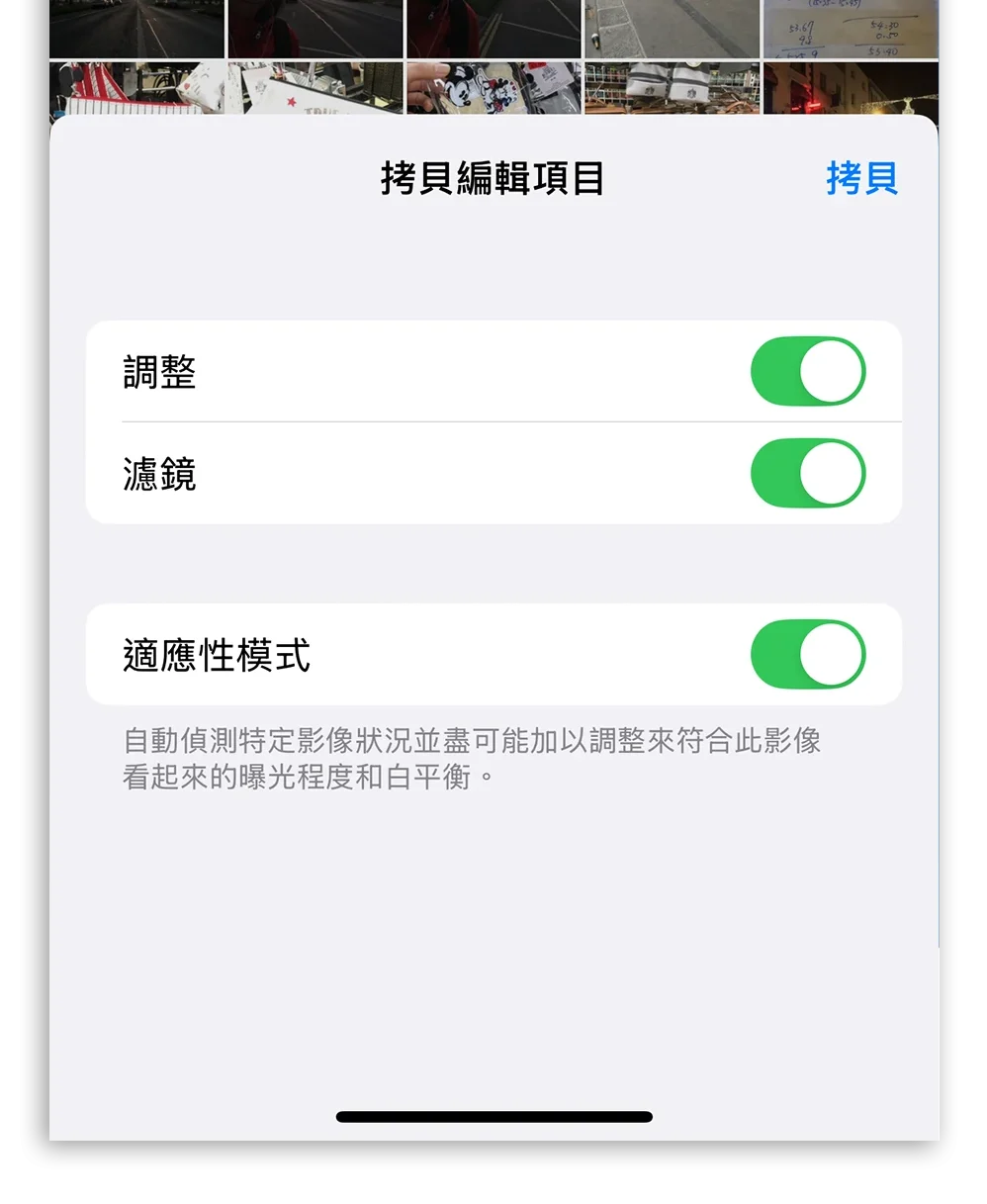 iPhone 照片 拷貝項目