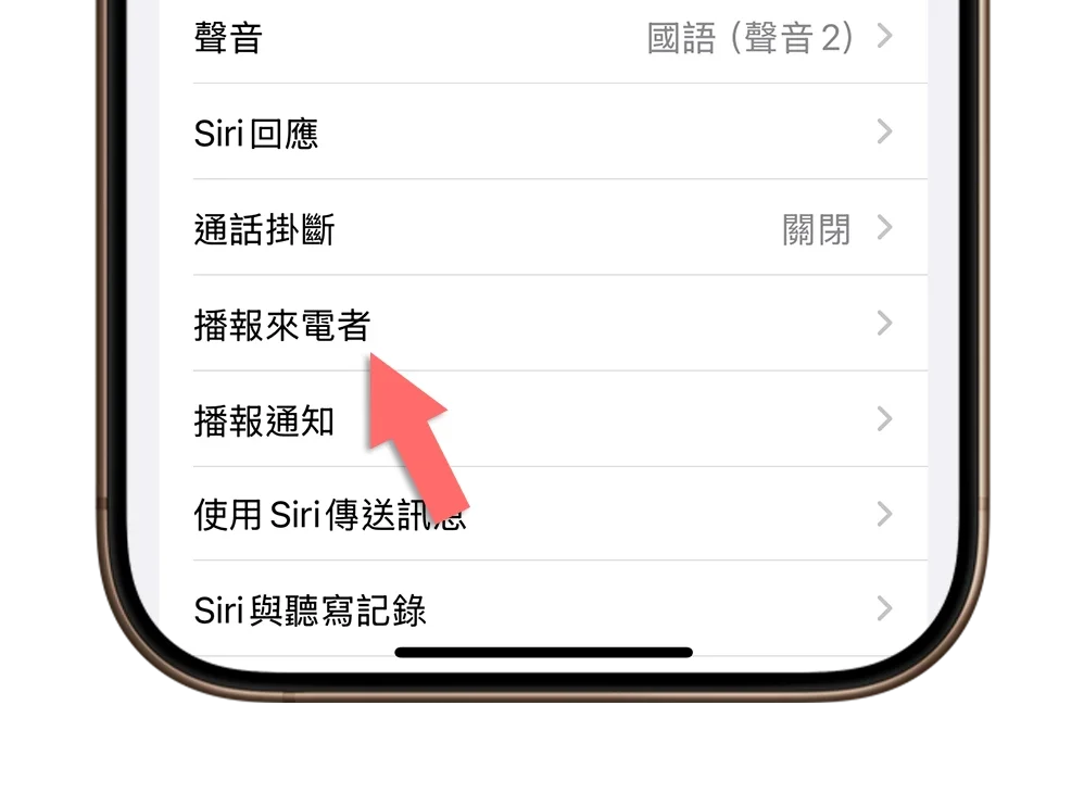 iPhone 播報來電者