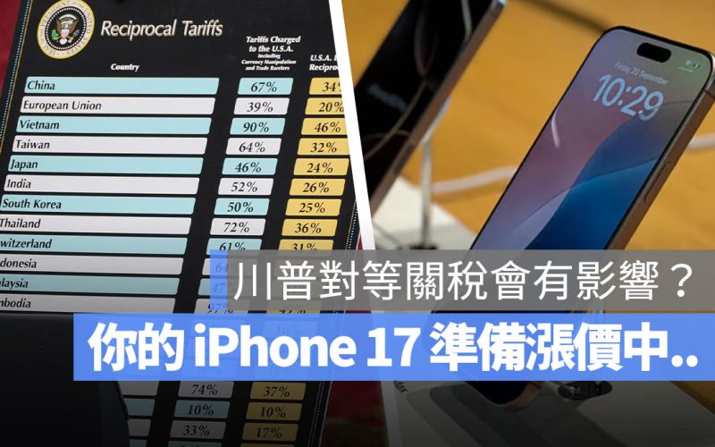 川普關稅大刀一揮，之後買 iPhone、Mac 會漲價嗎？帶你一次看懂