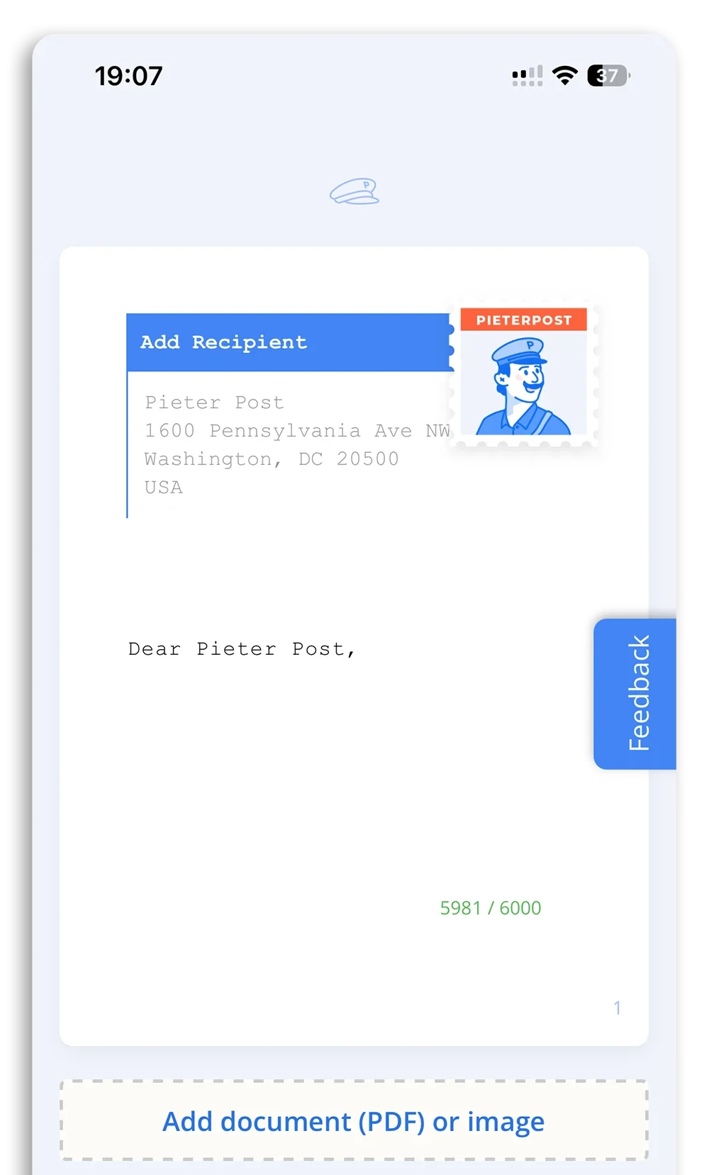 寄一封信 PieterPost