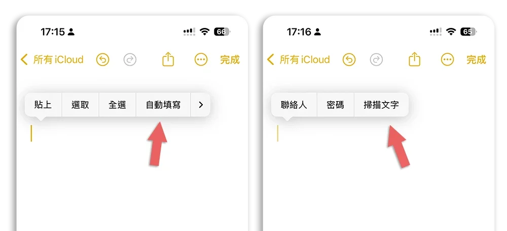 快速輸入 替代文字 數字 標點切換 自動填寫