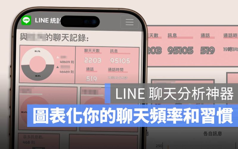 LINE 對話分析神器:視覺化圖表揭露你的聊天習慣與通話頻率