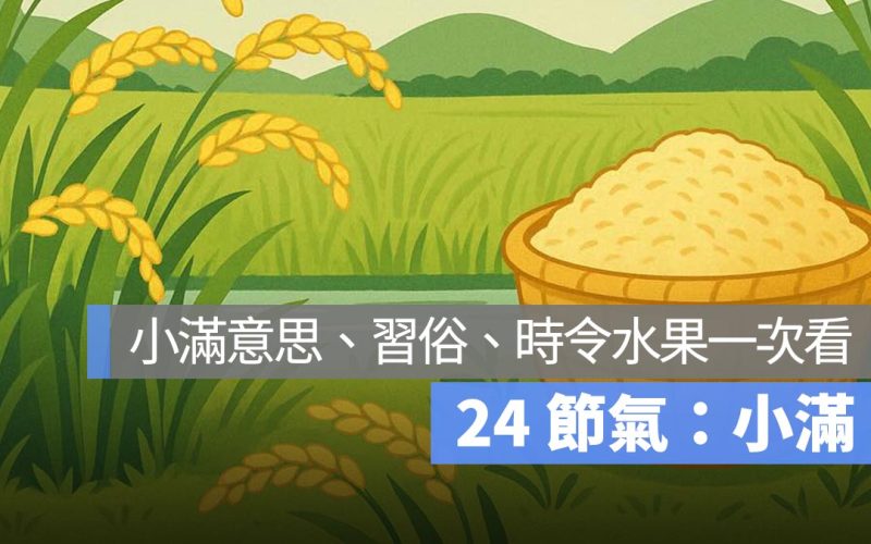 2025 小滿節氣：小滿意思、小滿習俗、時令水果一次看