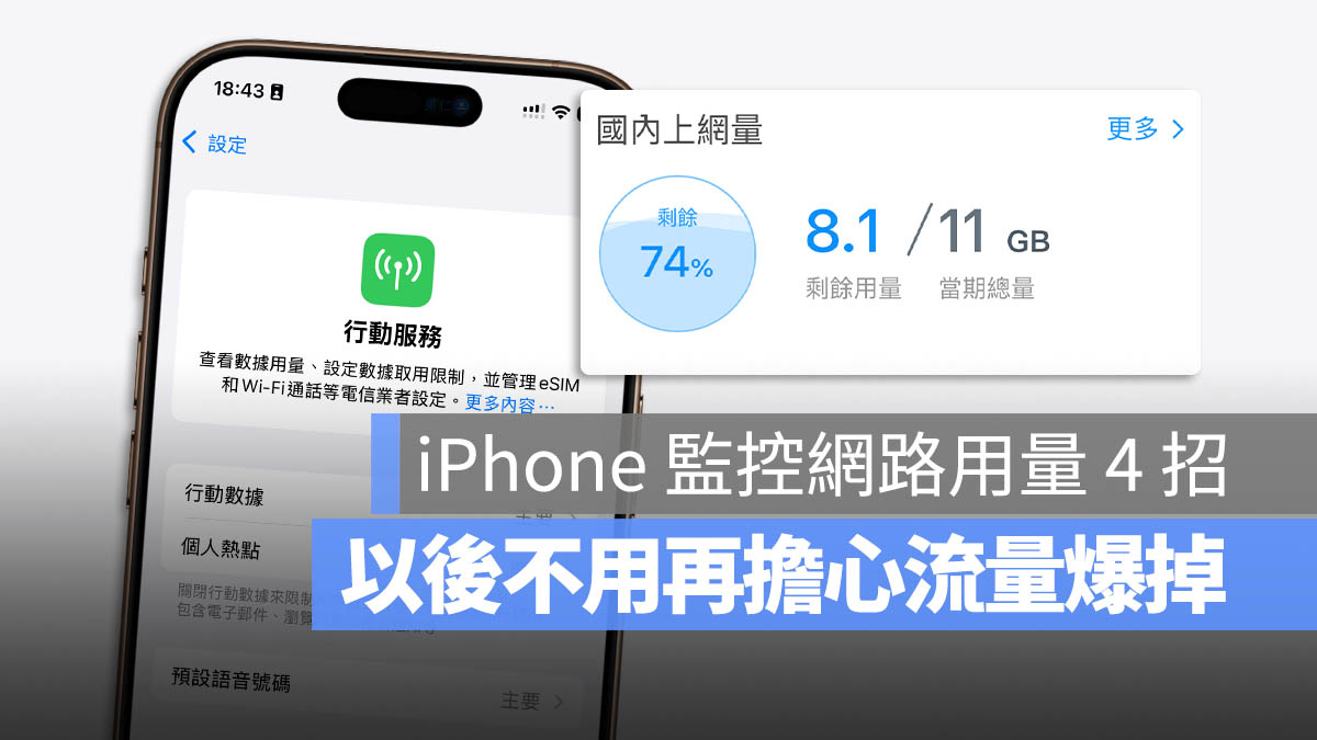 iPhone 流量統計