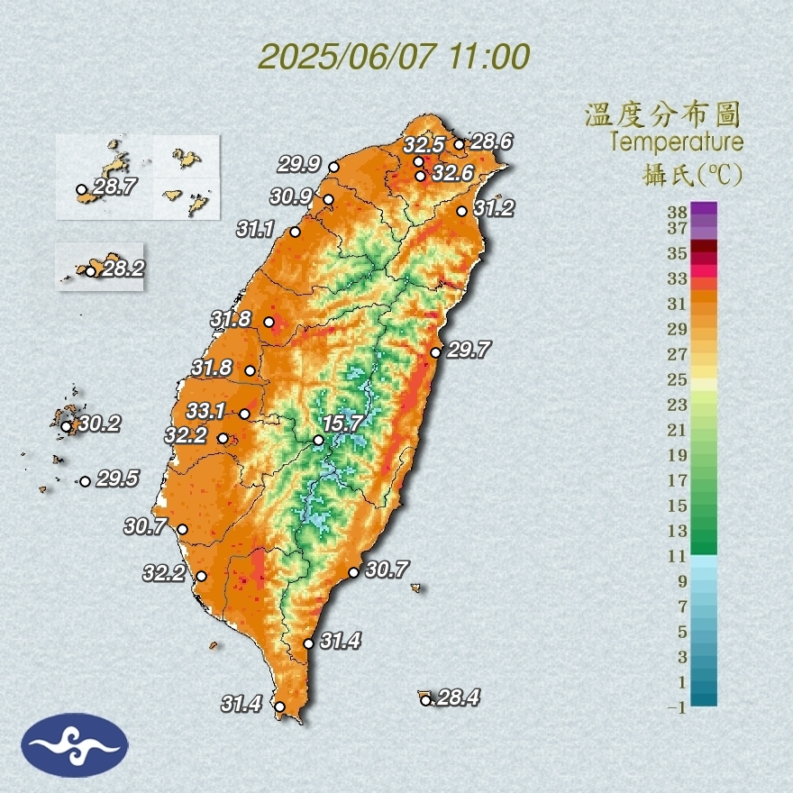 ▲氣象署天氣預報。(圖/氣象署)