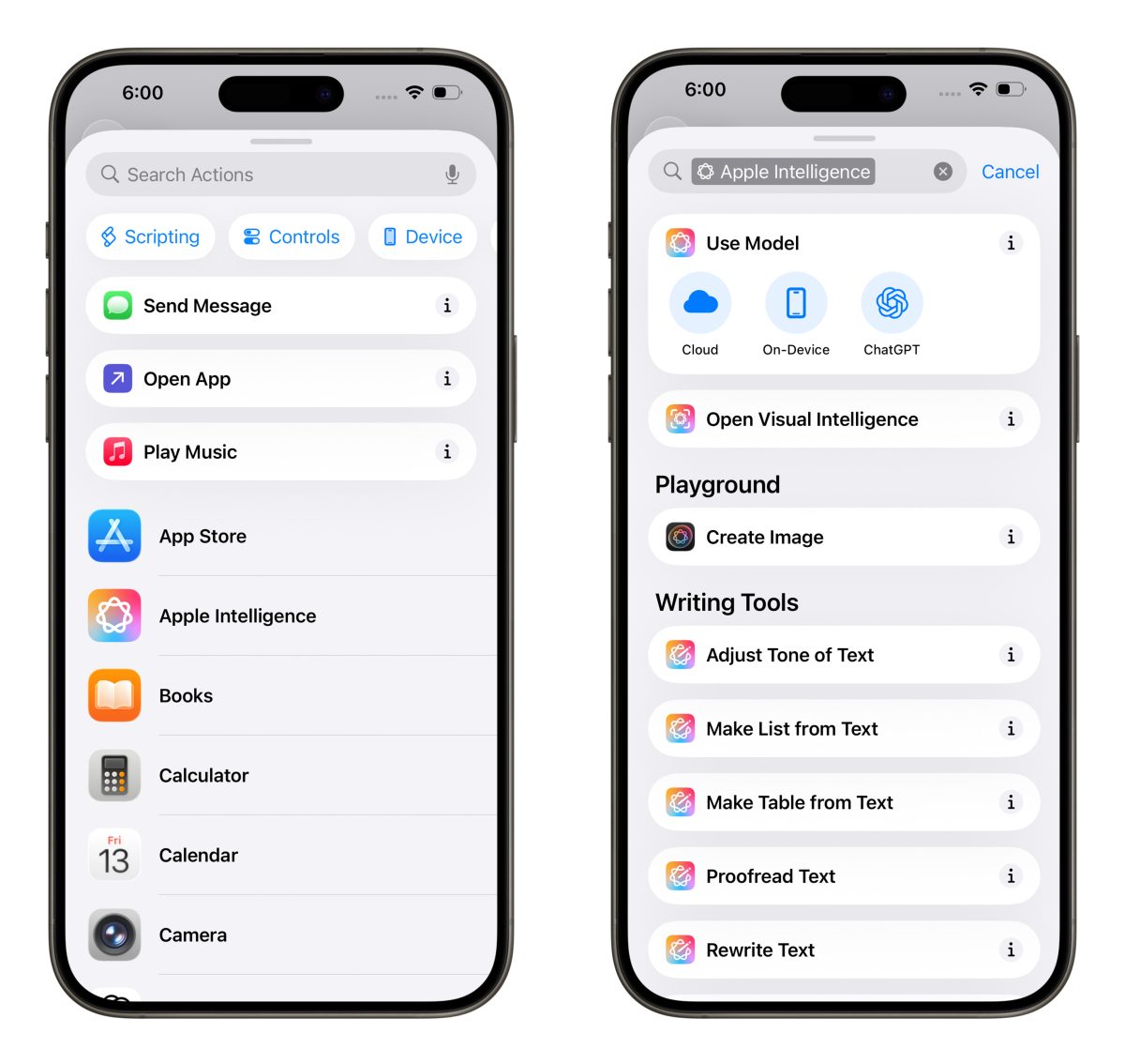 iOS iPhone iOS 26 iOS 26 新功能機型限制 Apple Intelligence Visual Intelligence 畫面搜尋
即時翻譯功能
Apple Intelligence 捷徑指令
提醒事項 AI 建議與分類
Apple 錢包訂單追蹤
全新影像樂園
iMessage AI 投票建議、AI 生成背景
空間照片與空間鎖定畫面
