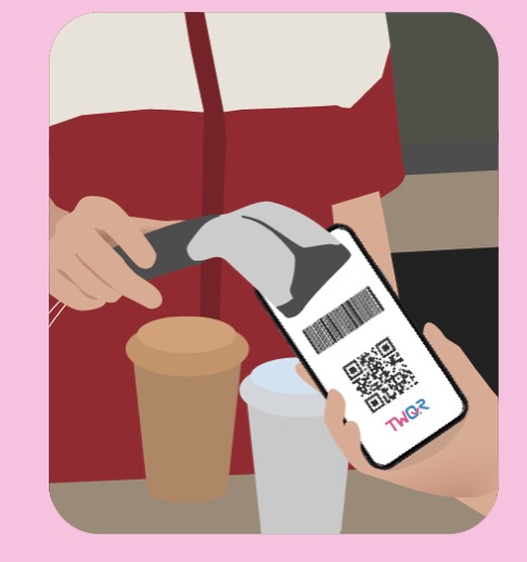 TWQR 給店家掃碼使用方式。圖/ TWQR 官網。