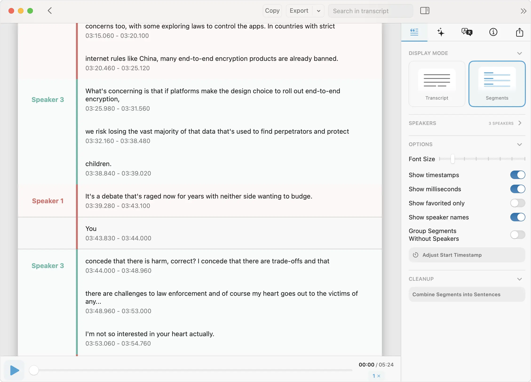YouTube 影片逐字稿 工具 MacWhisper
