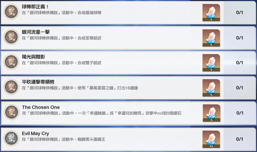 崩壞星穹鐵道 3.3版本 成就攻略 銀河球棒俠傳說魔王篇 常時傳略