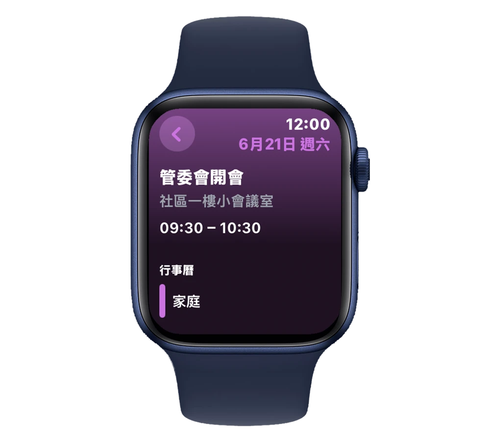 Google 日曆 Apple Watch
