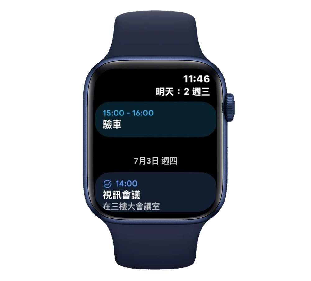Google 日曆 Apple Watch