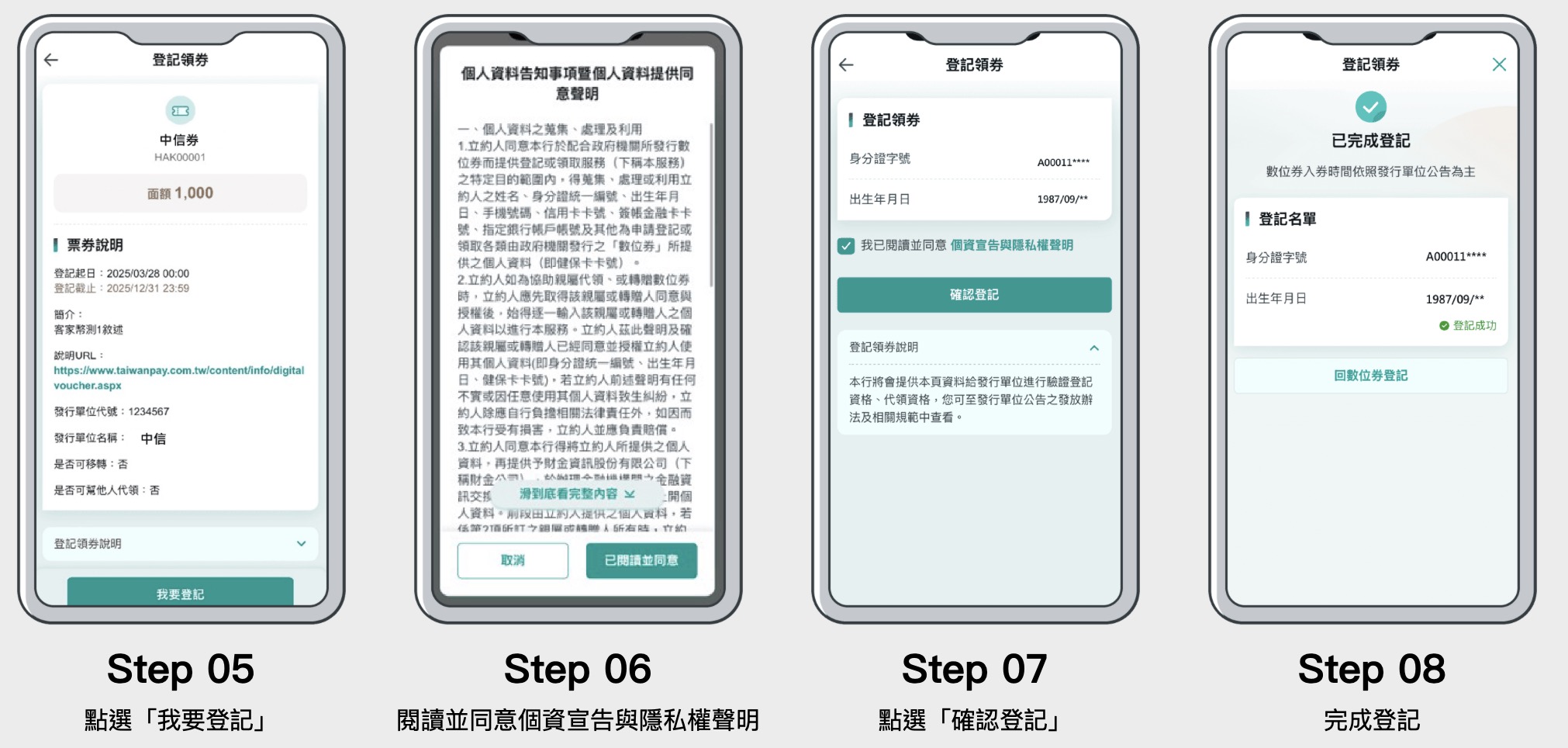 中國信託客家幣登記流程