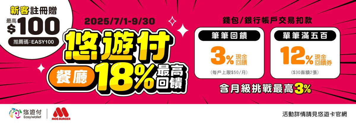 摩斯 悠遊付優惠