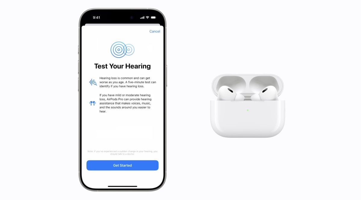 Apple Watch AirPods Pro 2 睡眠呼吸中止通知 聽力間側 助聽器 Apple Watch 睡眠呼吸中止通知 AirPods Pro 2 聽力檢測 AirPods Pro 2 助聽器