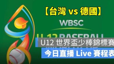 【台灣 vs 德國】U12 世界盃少棒賽轉播，7/28 直播線上看2025