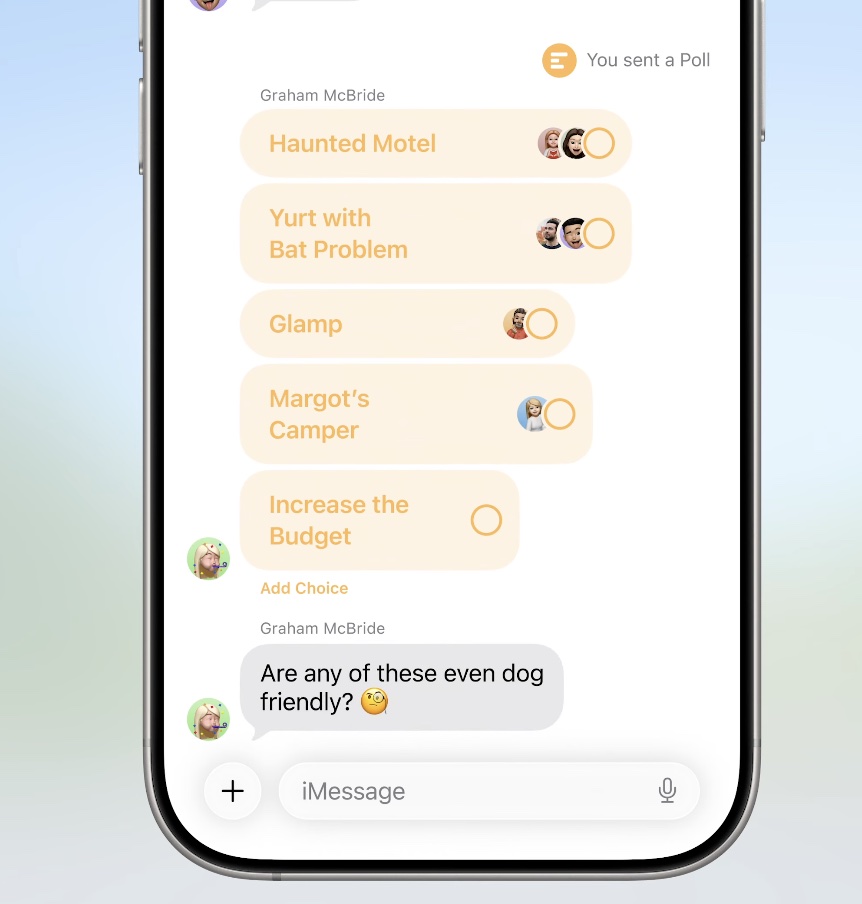 iOS iOS 26 iMessage iOS 26 iMessage 新功能 iMessage 新功能
