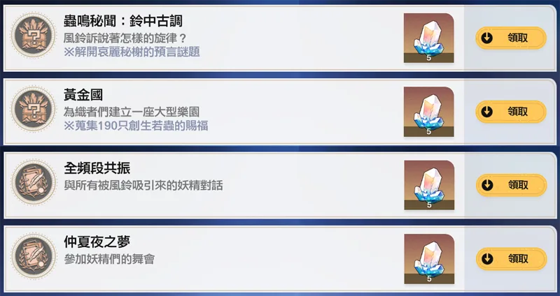 崩壞星穹鐵道 3.4版 成就攻略 蟲鳴秘聞鈴中古調 全頻段共振 仲夏夜之夢