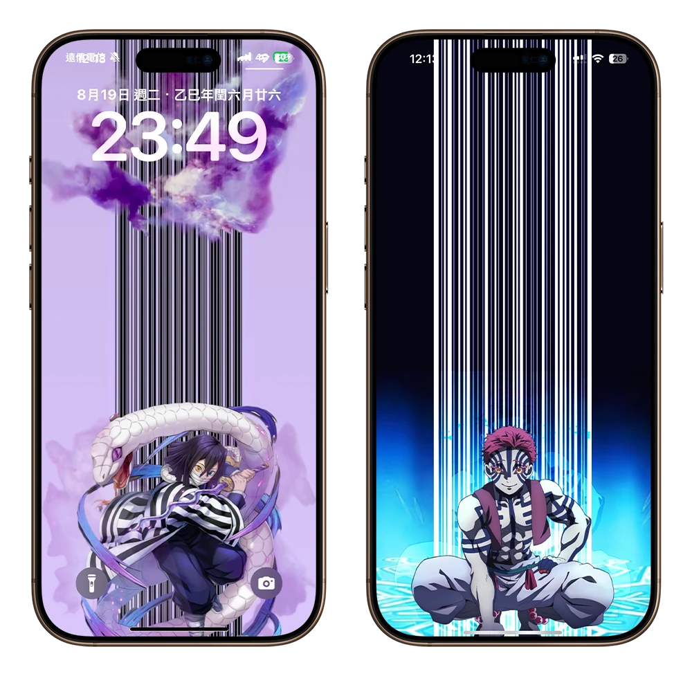 iPhone 發票載具條碼 鎖定畫面 桌布