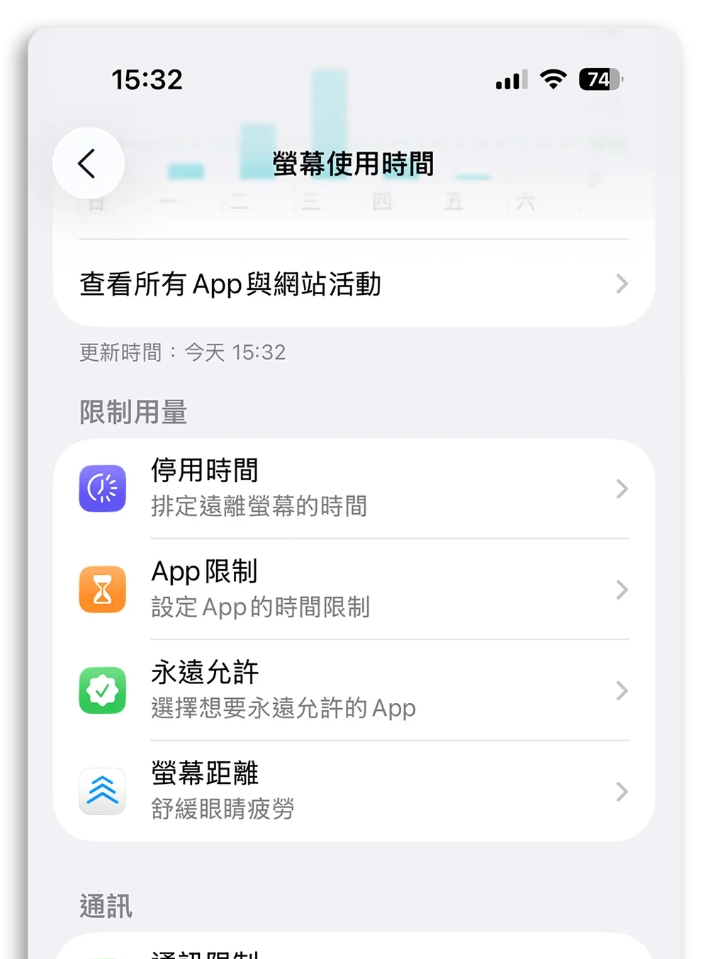 iPhone 限制 App 使用時間