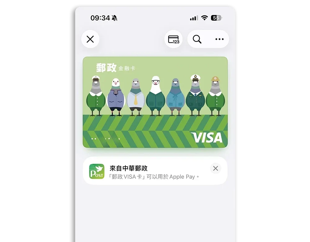 郵局 VISA 金融卡 郵局 VISA 金融卡 Apple Pay Apple Pay