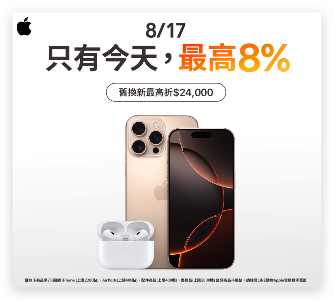 LINE 購物 LINE 導購 加碼回饋 iPhone AirPods 整修品