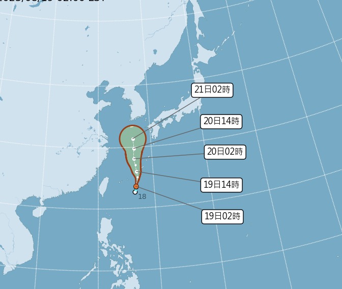 颱風玲玲路徑預測