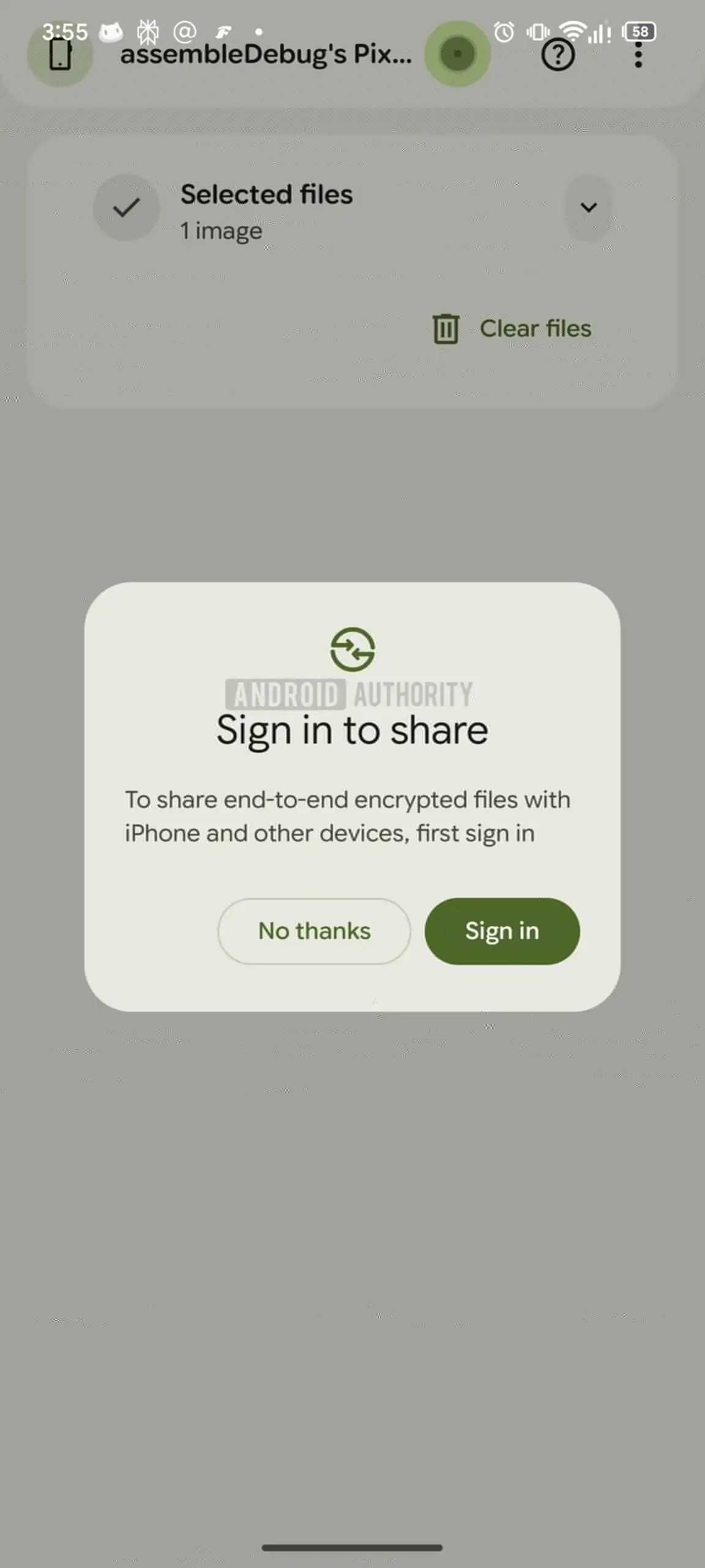 iPhone Android AirDrop Quick Share