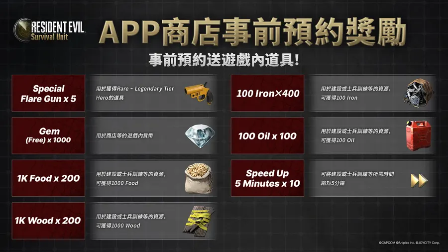 惡靈古堡生存兵種 Resident Evil Survival Unit 戰略策略手遊 事前預約
