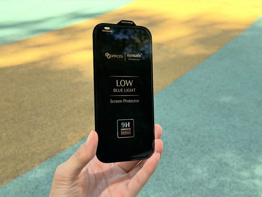 imos 膜斯密碼 UL Solution 抗藍光保護貼 權威機構公認有效的 Eyesafe® 低藍光保護貼 藍寶石鏡頭貼 軍規防摔殼