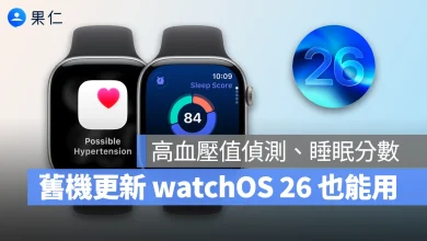 Apple Watch watchOS 26 Apple Watch 高血壓偵測 Apple Watch 睡眠分數