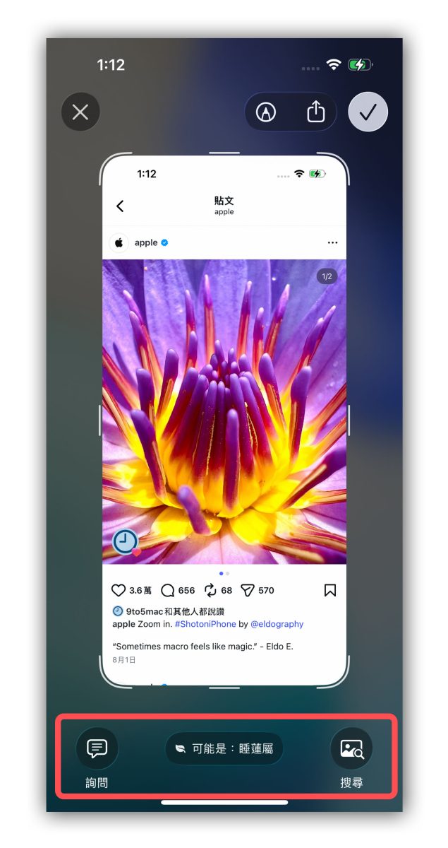 Apple Intelligence 視覺智慧 Visual Intelligence Apple Intelligence 視覺智慧