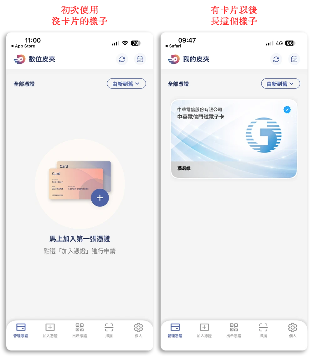 數位憑證皮夾 App 介紹 怎麼用 教學 超商領包裹 身分證 健保卡