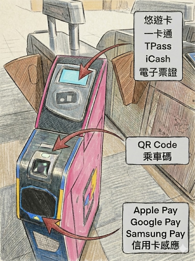 台北捷運 乘車碼 QR Code