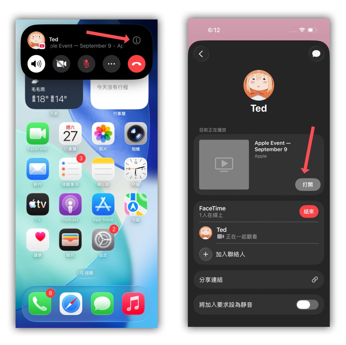 iOS iPadOS macOS iPhone iPad Mac 同播共享 SharePlay FaceTime