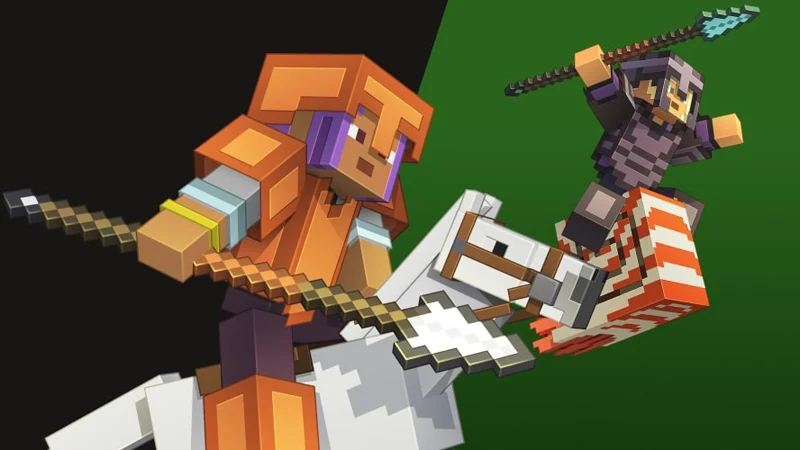 Minecraft 全新版本 MountsOfMayhem 長矛 殭屍馬 鸚鵡螺