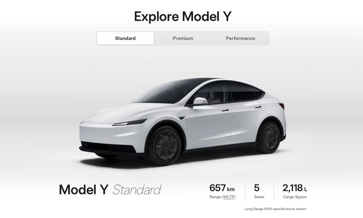 特斯拉 Tesla Model Y Model Y Standard LR RWD Model Y Standard