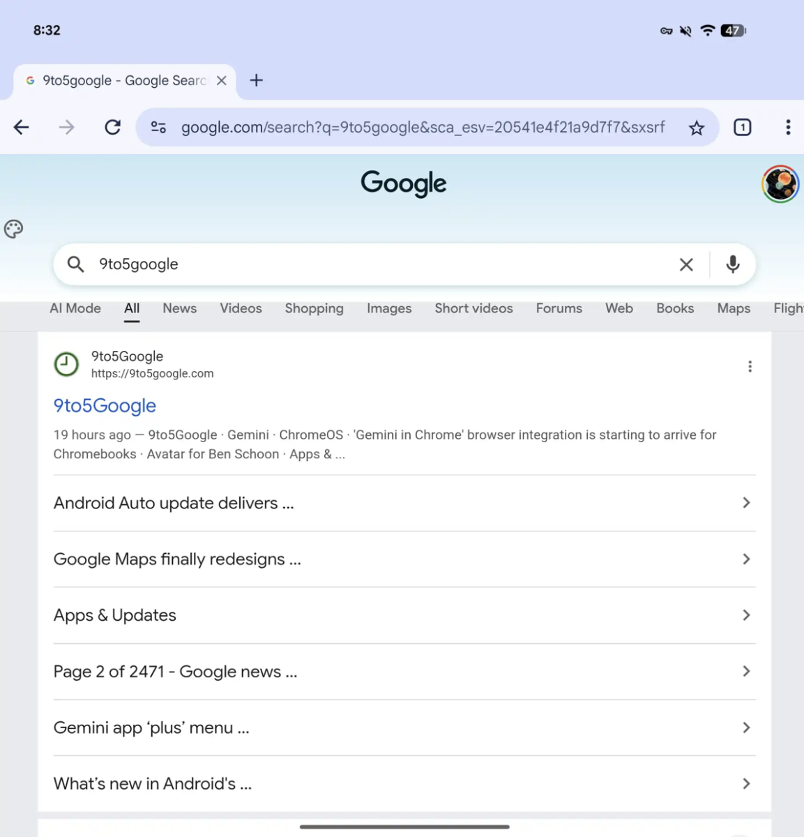 Google 自訂搜尋顏色