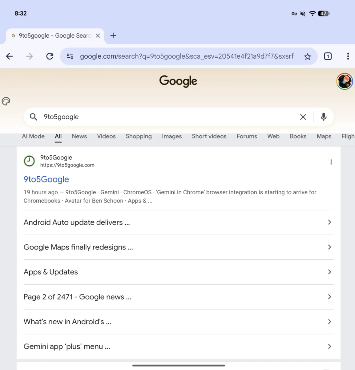 Google 自訂搜尋顏色