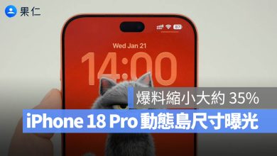 動態島 iPhone 18 Pro