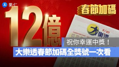 大樂透春節加碼開獎 百萬大紅包 十萬小紅包