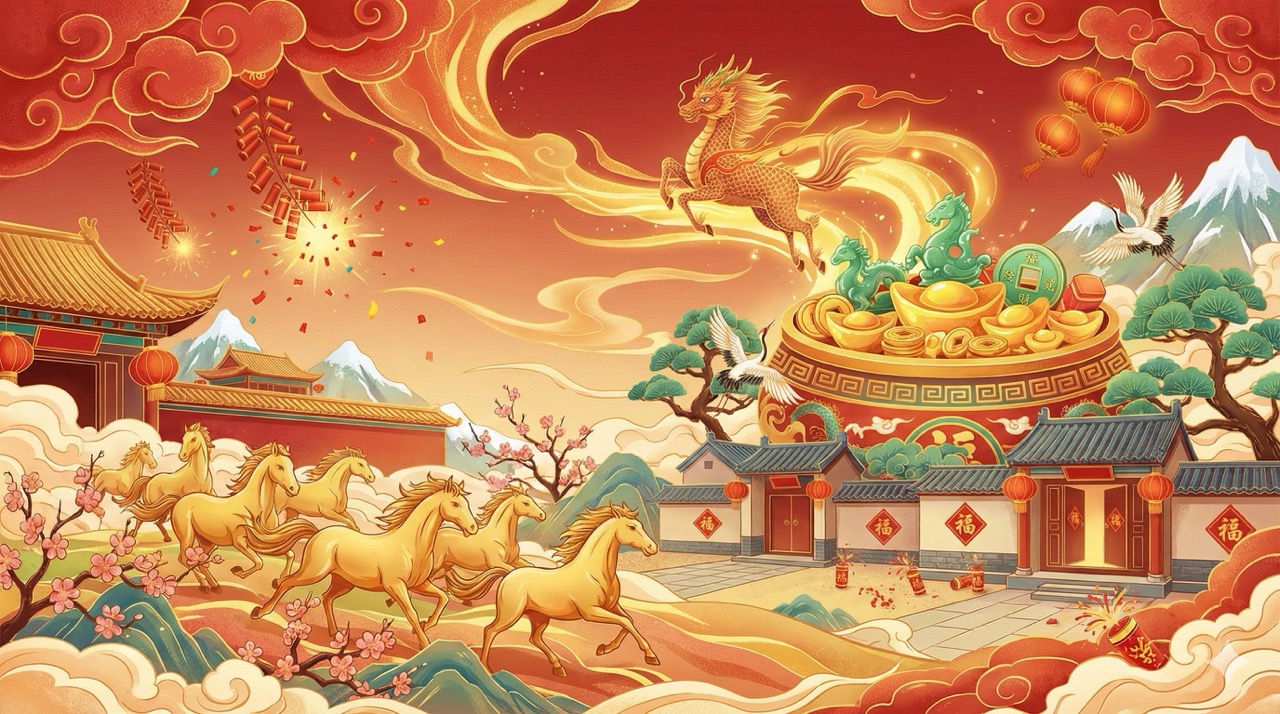 馬年祝賀圖