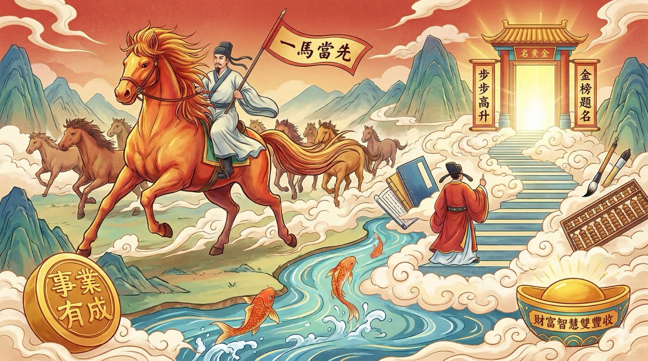 馬年祝賀圖